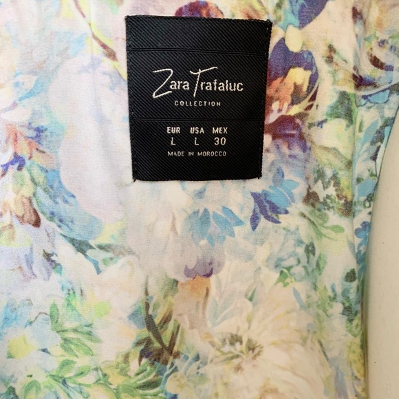 ZARA Trafaluc Floral Multicolor Bomber Jacket - Picture 9 of 9